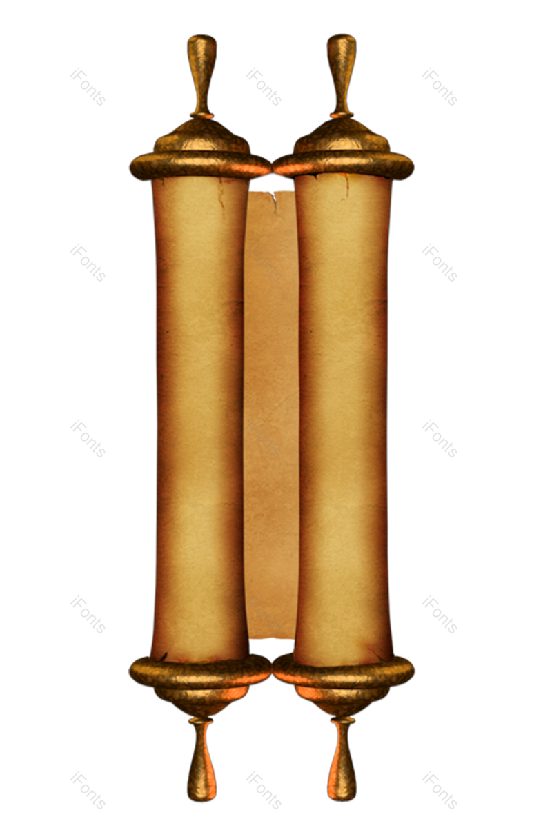 复古图片,中国风元素,卷轴PNG,古风免抠素材